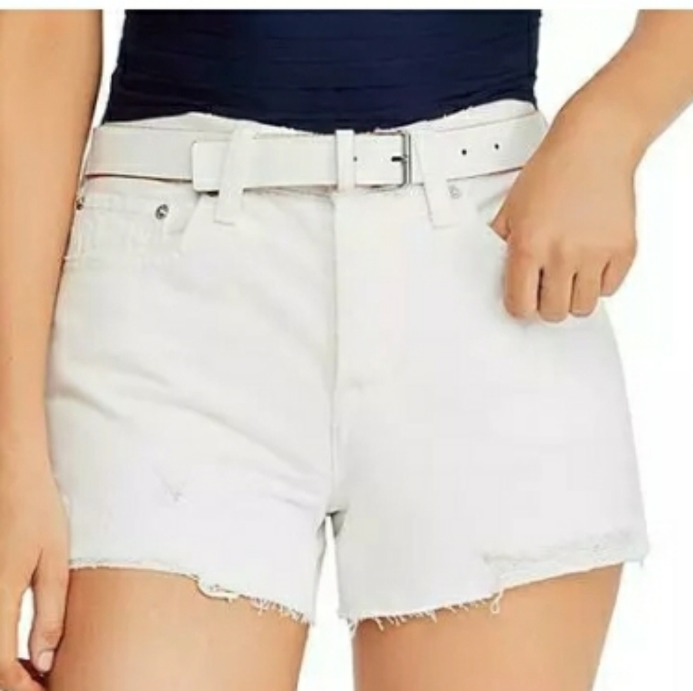 🎀Clearance🎀 NWT WE THE FREE PEOPLE white denim detroyed shorts